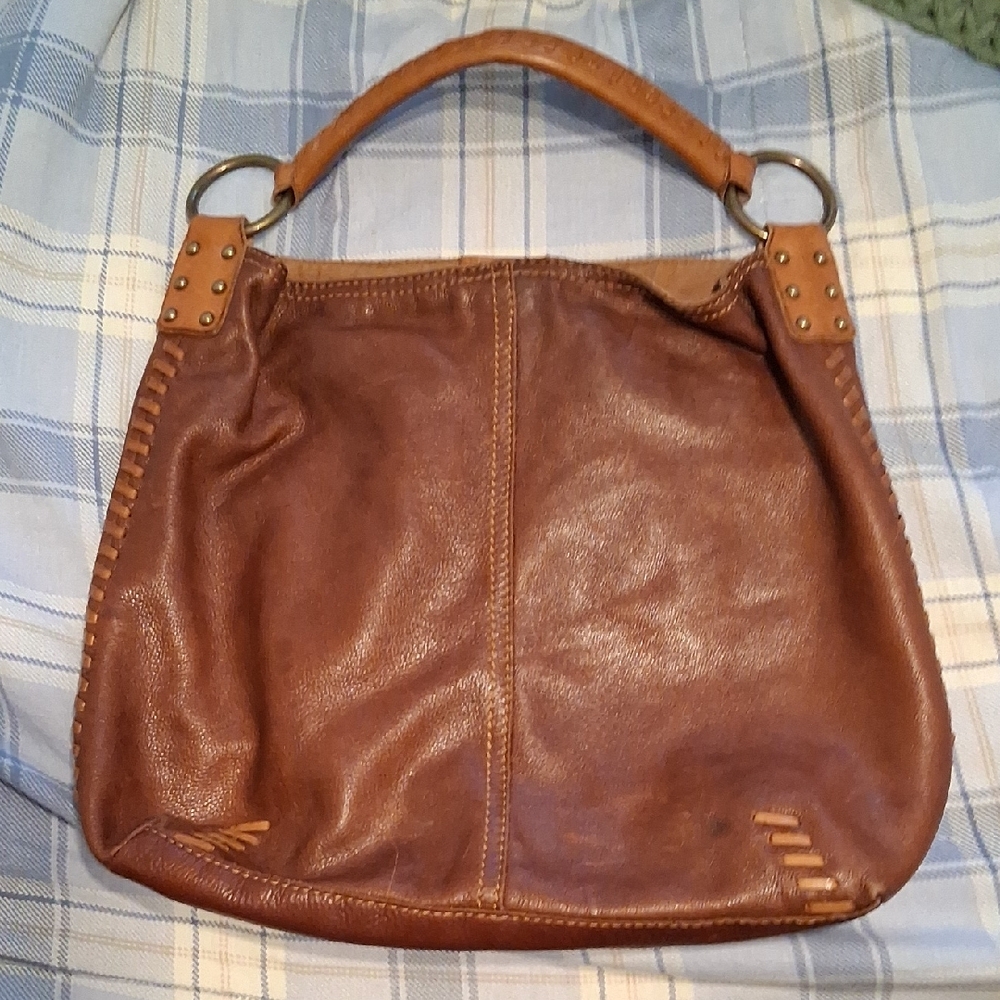 Leather Hobo Shoulder Bag Vintage